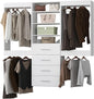 Modular Closet System, Wood Tower Closet Storage by Unknown