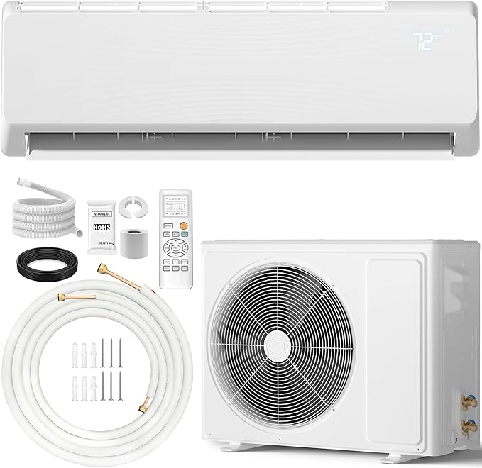 18000 BTU Mini Split Air Conditioner ＆ Heat Pump, 230V Wall Mount Ductless by Unknown