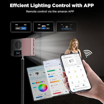 Amaran Ace 25c Pocket RGBWW LED Light, Boost Mode Up to 32W, Full-Color Mini - Image 4