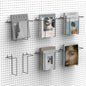 6 pair expandable literature display shelf for pegboard, main product view