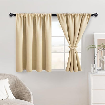 JIUZHEN Short Blackout Curtains by JIUZHEN