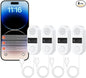 WiFi Water Leak Detector 4 Pack by HASULL