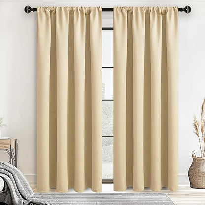 JIUZHEN Blackout Curtains for Bedroom– Thermal Insulated, Noise Reducing Room by JIUZHEN
