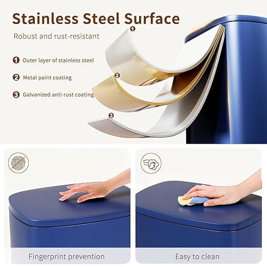 PayLessHere Stainless Steel Trash Can - Image 3