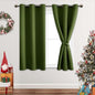 JIUZHEN Olive Green Blackout Curtains by JIUZHEN