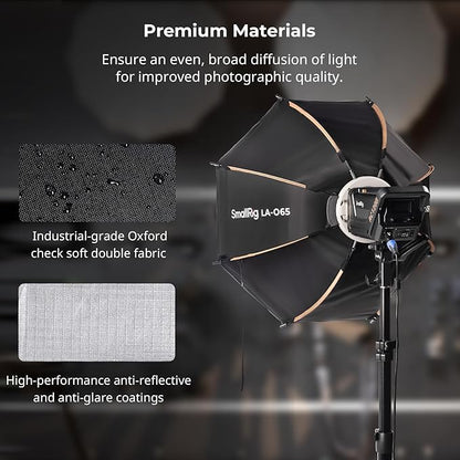 SmallRig LA-O65 Octagonal Softbox, 65cm/25.6in Quick Release Softbox - Image 6