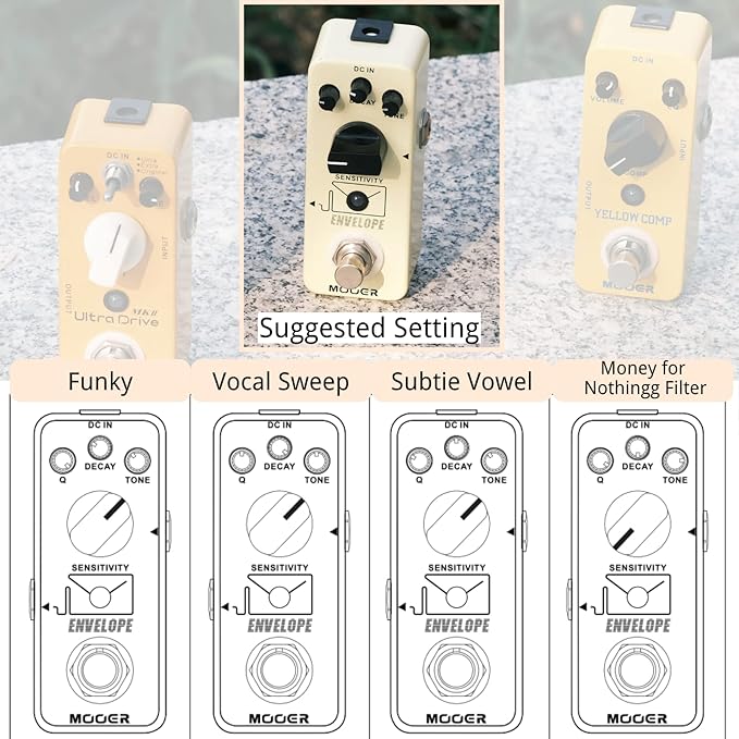 MOOER - Analog envelope filter, dynamic automatic Wah pedal, exaggerated funk - Image 5