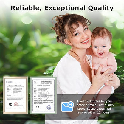 5'' Video Baby Monitor with Camera and Audio, 36-Hrs Battery Life, HD Camera - Image 9