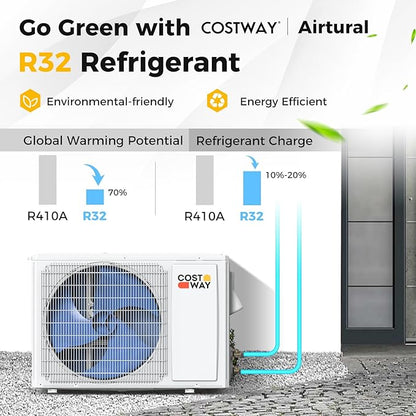 COSTWAY 18, 000 BTU Mini Split Air Conditioner, Energy Star, - Image 8