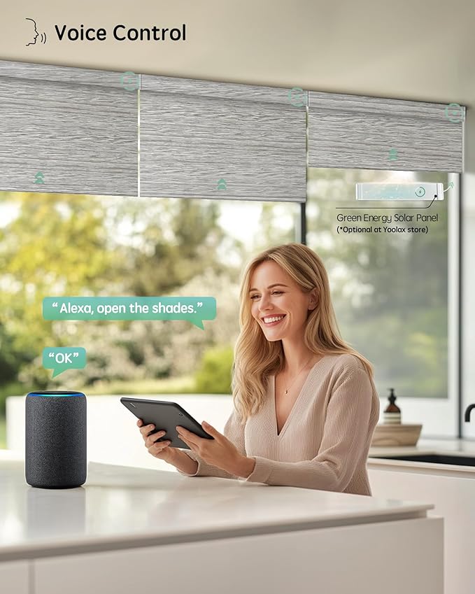 Yoolax Motorized Blinds with Remote, Smart Blinds - Image 2