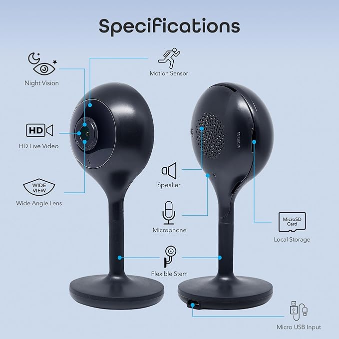 Geeni Look 1080p Indoor Security Camera – 1-Pack Full HD WiFi Indoor Camera - Image 9