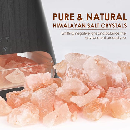 SALKING 2-in-1 Himalayan Salt Lamp & Ultrasonic Essential Oil Diffuser - Image 2