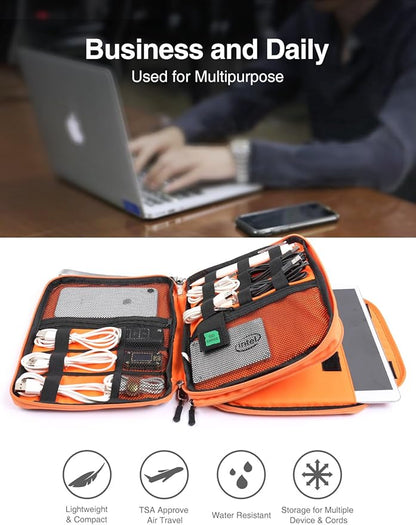 Luxtude Travel Cable Organizer Bag, Electronic Organizer Travel Case Large - Image 2