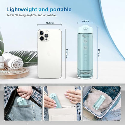 JNGOODS Mini Portable Water Flosser Oral Irrigator Water Teeth Cleaner Pick - Image 7