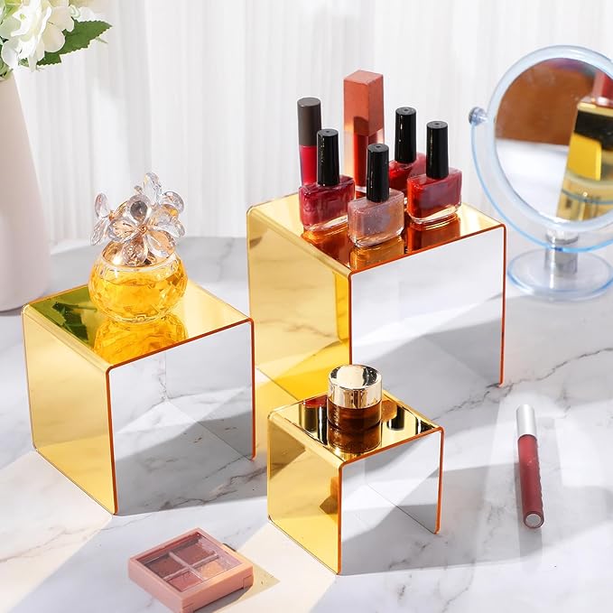 Chuangdi 2 Sets Acrylic Display Risers, Product Stand, Jewelry Display Riser - Image 6