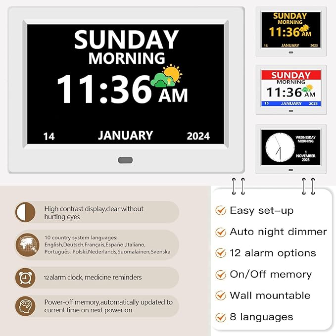 LXBYJKJ 10 Inch Digital Clock - Image 2