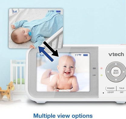 VTech VM923-2 Baby Monitor, 2.8”Screen, 1000ft Range, Pan-Tilt-Zoom, Night - Image 6