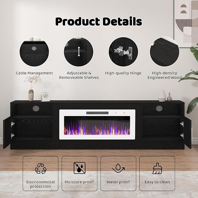 Lemberi Fireplace tv Stand - Image 6
