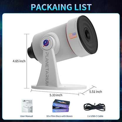 Star Projector, Galaxy Projector Upgraded Clear Lens, 10 Realistic Planetarium - Image 7
