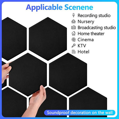 18 Pack Acoustic Panels-12"X10"X 0.4" Self-Adhesive Soundproof Wall Panels - Image 7