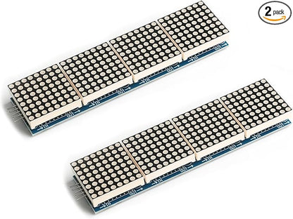 2Pcs MAX7219 Dot Matrix Display 4 in 1 Integrated Display 4 Dot Matrix by Unknown