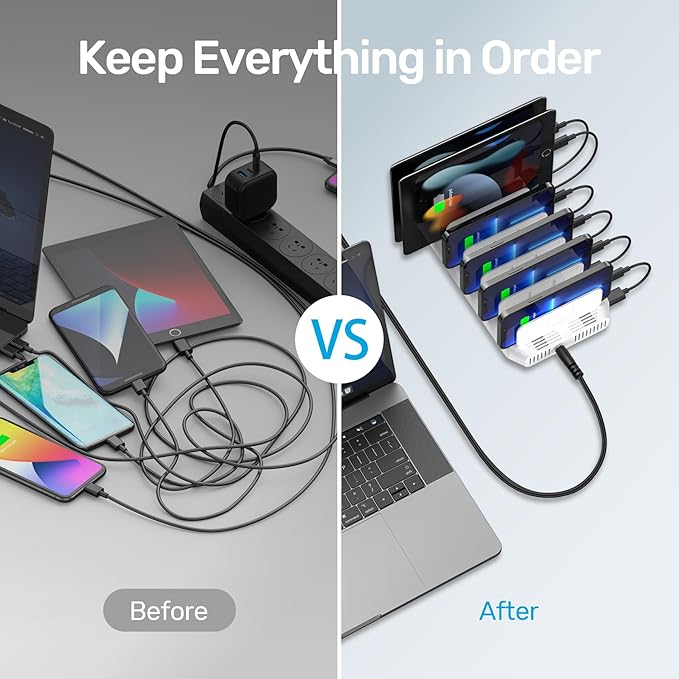 【5PCS】 Unitek Multi Charging Station, 10-Port USB Charger - Image 6