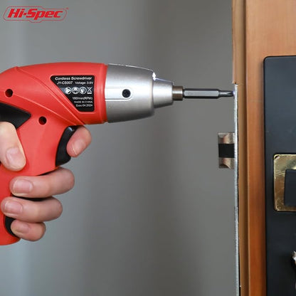 Hi-Spec 27pc 3.6V Red Small Power Electric Screwdriver Set. Cordless & - Image 5