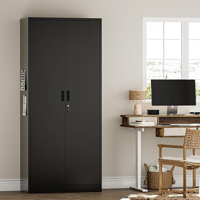 Metal Garage Storage Cabinets, 71” Tall Metal File Cabinet - Image 2