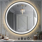 Wall-Mounted Round Bathroom Mirror by LIGHTINGUPYOURBEAUTY