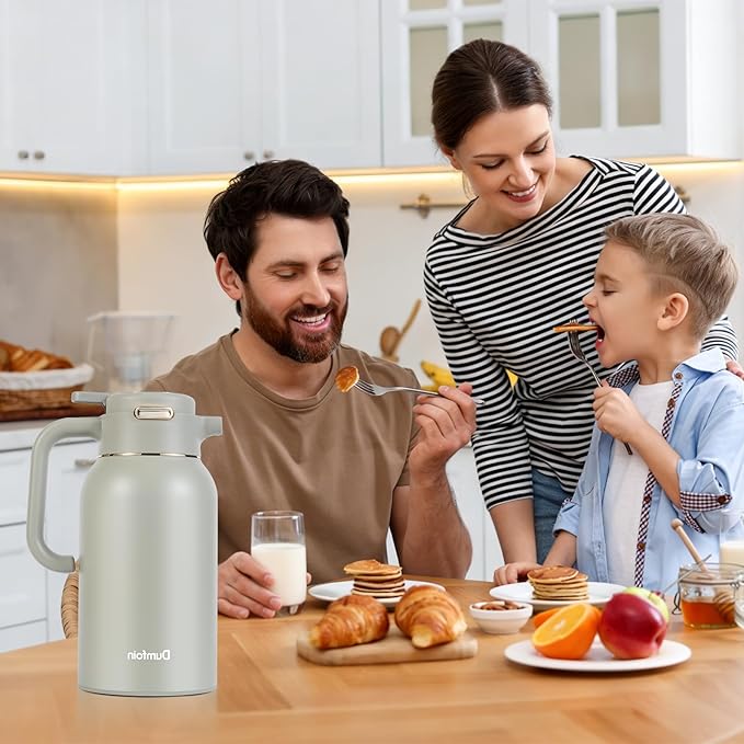 68 Oz Thermal Coffee Carafe, Stainless Steel Insulated Vacuum Coffee Carafes - Image 2
