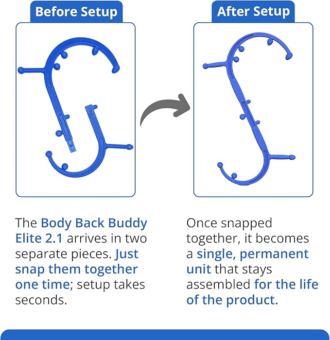 Body Back Buddy Elite Trigger Point Massage Tool, Neck and Back Massager - Image 4