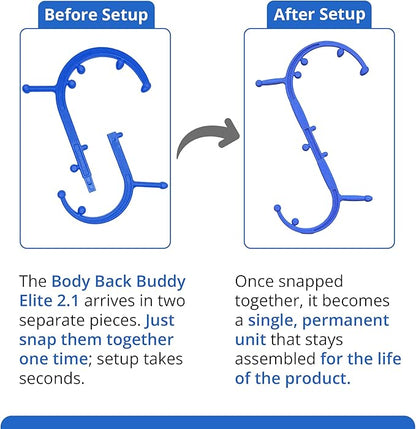 Body Back Buddy Elite Trigger Point Massage Tool, Neck and Back Massager - Image 4