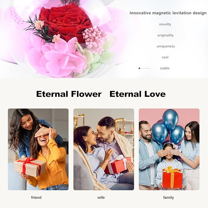 LoveLin Heart Preserved Rose Flowers - Image 7