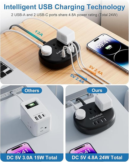 Short Extension Cord Black - Image 2