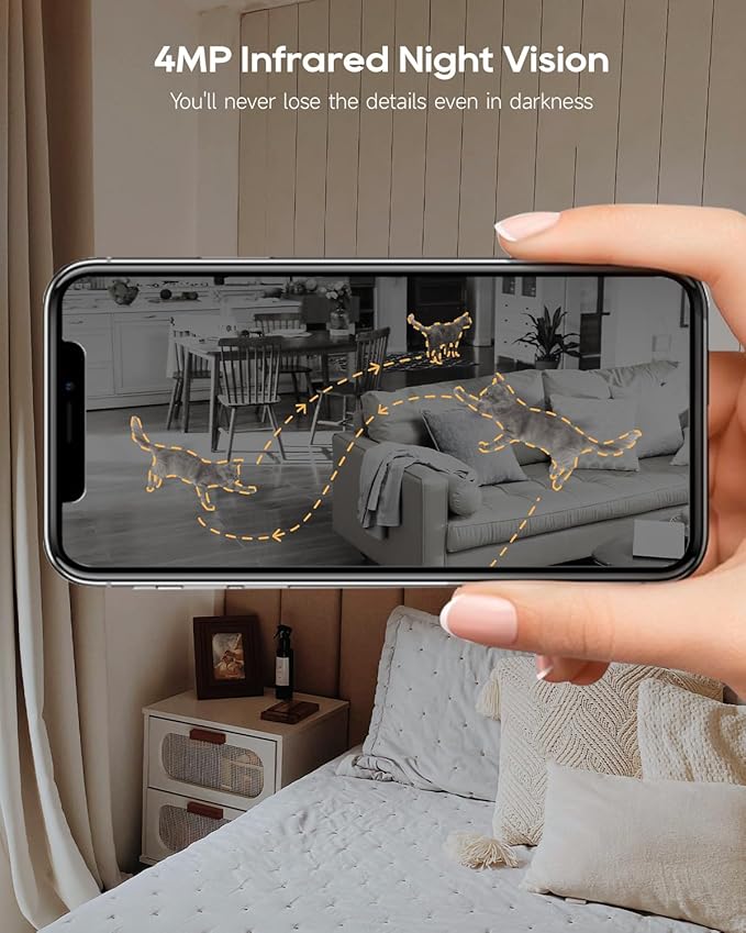 DREAME 2.5K Pet Dog Camera, Indoor Security Camera, Dual-Band 5G/2.4G Wi-Fi - Image 5