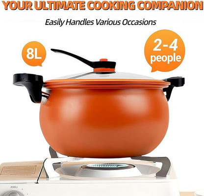 Multifunctional Large Capacity Non-stick Pressure Cooker, 8Qt Electric Pressure - Image 7