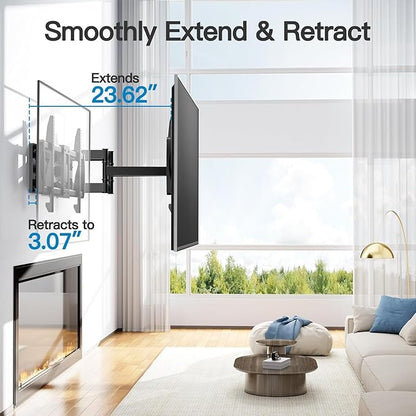 PERLESMITH Full Motion TV Wall Mount - Image 4