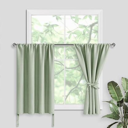 JIUZHEN Short Blackout Curtains by JIUZHEN