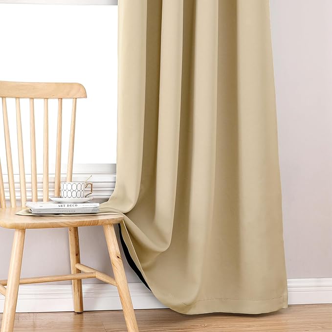 ChrisDowa 100% Blackout Curtains 63 inch Long - Image 6