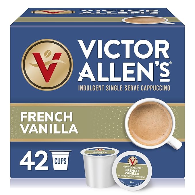 Victor Allen's Coffee French Vanilla Flavored Cappuccino Mix, Single Serve by VictorAllensCoffee