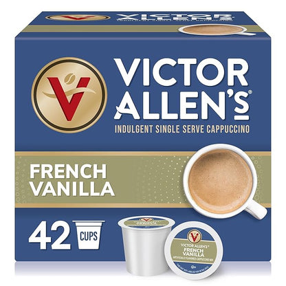 Victor Allen's Coffee French Vanilla Flavored Cappuccino Mix, Single Serve by VictorAllensCoffee