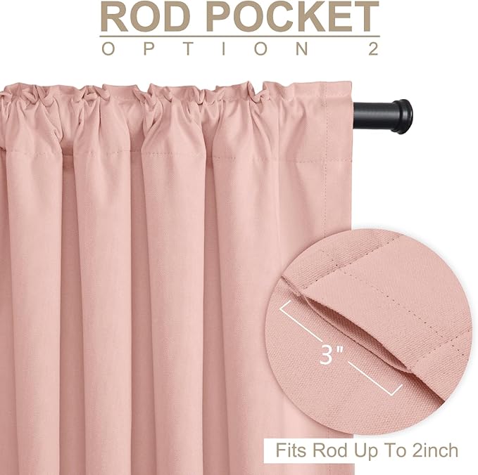 100% Blackout Shield Linen Blackout Curtains - Image 4