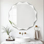 Bathroom Mirror for Wall, Beveled Edge Frameless Wall Mount Vanity Mirror by ladynow