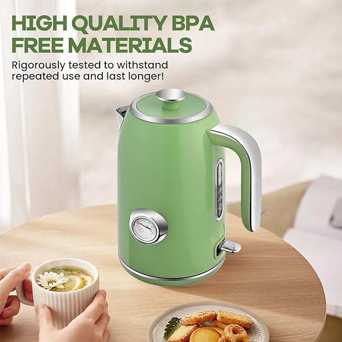 Pukomc Electric Kettle, 1.7L Stainless Steel Electric tea kettle - Image 7