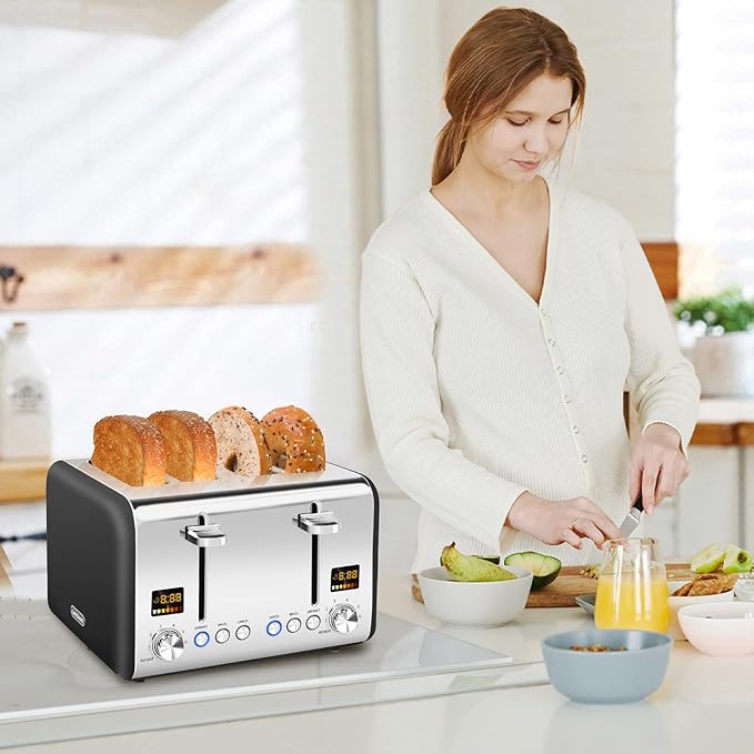 SEEDEEM 4 Slice Stainless Toaster - Image 7