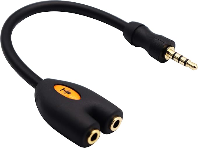 zdyCGTime 3.5mm Audio Headphone Y Splitter Cable 4-Pole 3.5mm AUX Male to 2 - Image 8