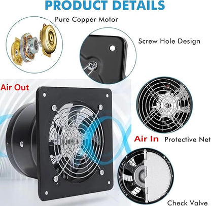 Aydomer Exhaust Fan 40W Through-wall installation Ventilation Fans 110V Exhaust - Image 2