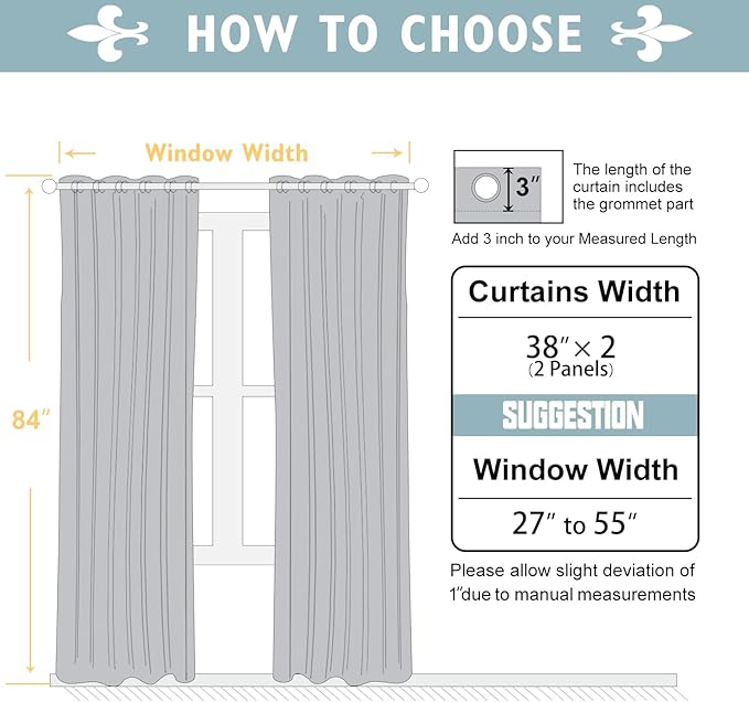 ChrisDowa 100% Blackout Curtains 84 inch Long - Image 6