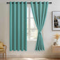 JIUZHEN Turquoise Blackout Curtains by JIUZHEN