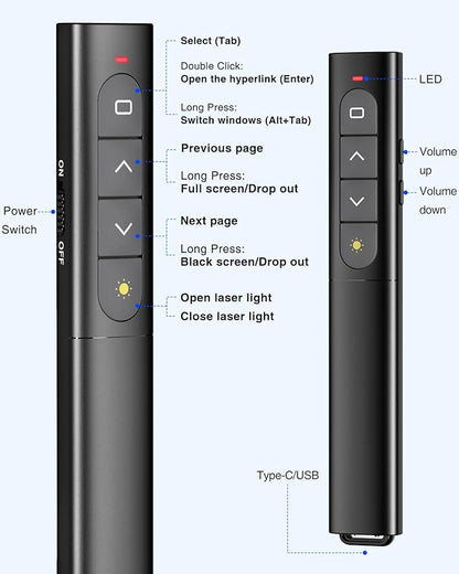 USB Type C Presentation Clicker - Image 8